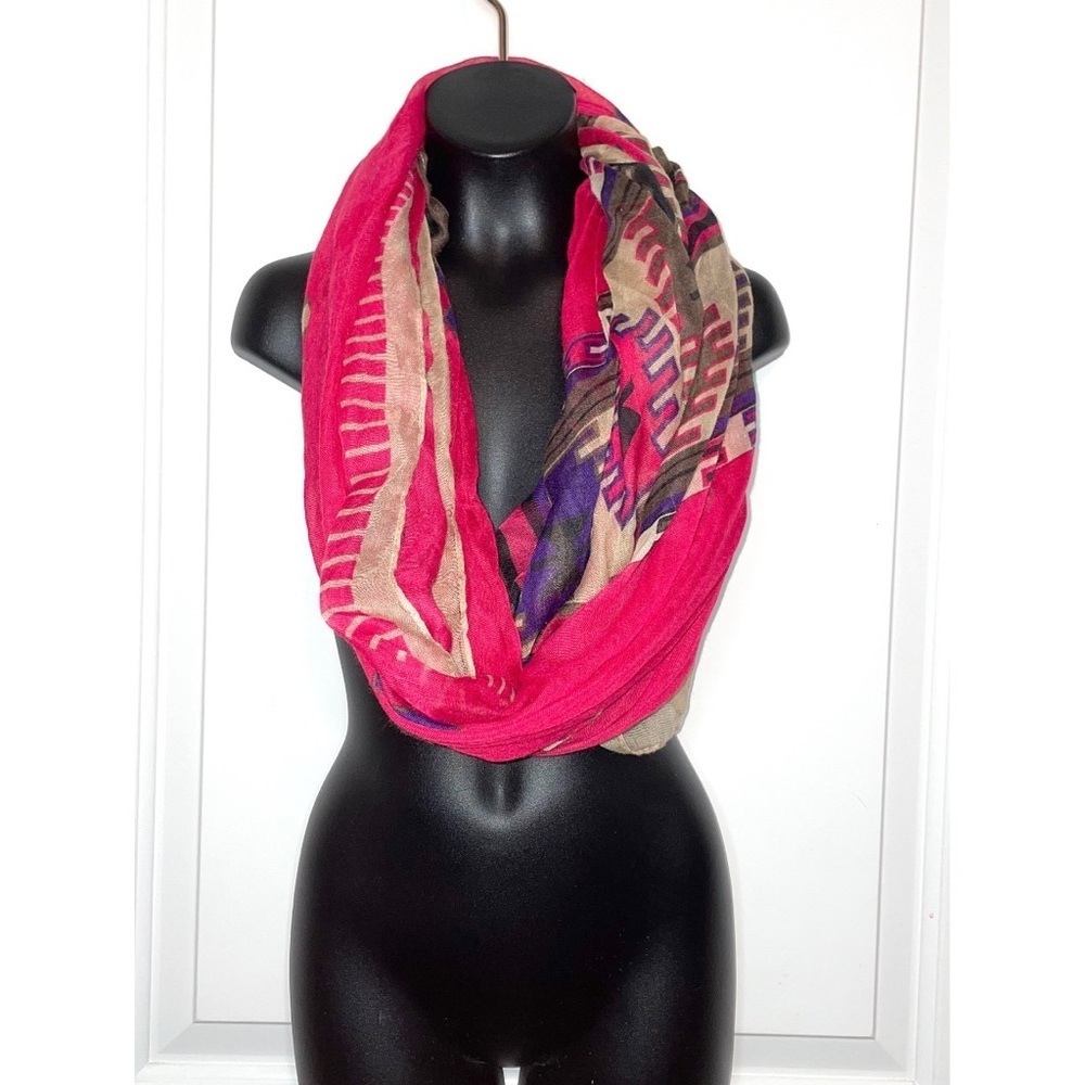 Red and purple scarf